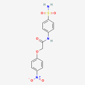 N-[4-(aminosulfonyl)phenyl]-2-(4-nitrophenoxy)acetamide