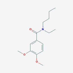 molecular formula C15H23NO3 B4699885 N-butyl-N-ethyl-3,4-dimethoxybenzamide 