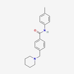 molecular formula C20H24N2O B4699915 N-(4-methylphenyl)-4-(1-piperidinylmethyl)benzamide 