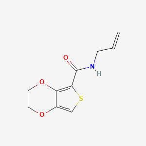 molecular formula C10H11NO3S B4699934 N-allyl-2,3-dihydrothieno[3,4-b][1,4]dioxine-5-carboxamide 