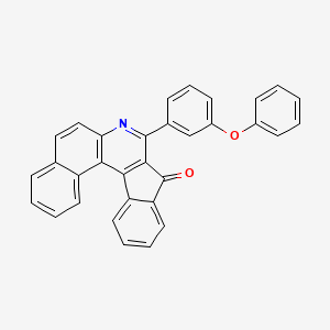 molecular formula C32H19NO2 B4699946 8-(3-phenoxyphenyl)-9H-benzo[f]indeno[2,1-c]quinolin-9-one 