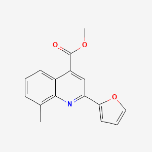 methyl 2-(2-furyl)-8-methyl-4-quinolinecarboxylate