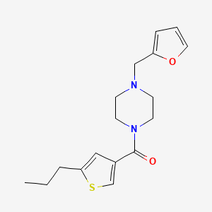 molecular formula C17H22N2O2S B4699998 1-(2-furylmethyl)-4-[(5-propyl-3-thienyl)carbonyl]piperazine 