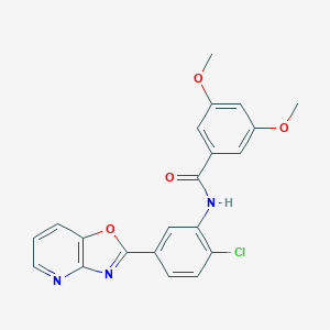 N-(2-chloro-5-[1,3]oxazolo[4,5-b]pyridin-2-ylphenyl)-3,5-dimethoxybenzamide