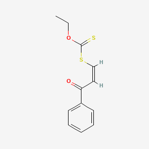 molecular formula C12H12O2S2 B4700014 O-ethyl S-(3-oxo-3-phenyl-1-propen-1-yl) dithiocarbonate 