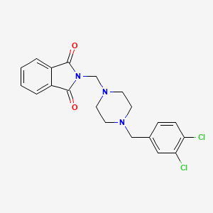 molecular formula C20H19Cl2N3O2 B4700025 2-{[4-(3,4-DICHLOROBENZYL)PIPERAZINO]METHYL}-1H-ISOINDOLE-1,3(2H)-DIONE 