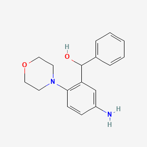 molecular formula C17H20N2O2 B4700172 [5-amino-2-(4-morpholinyl)phenyl](phenyl)methanol 