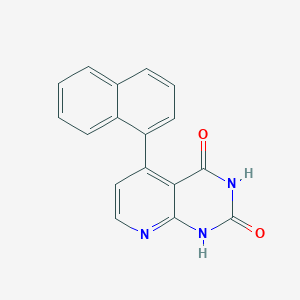 molecular formula C17H11N3O2 B4700207 5-(1-naphthyl)pyrido[2,3-d]pyrimidine-2,4(1H,3H)-dione 
