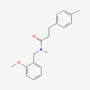 molecular formula C18H21NO2 B4700210 N-(2-methoxybenzyl)-3-(4-methylphenyl)propanamide 