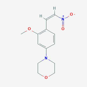 molecular formula C13H16N2O4 B4700222 4-[3-methoxy-4-(2-nitrovinyl)phenyl]morpholine 