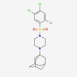 molecular formula C20H25Cl3N2O2S B4700231 1-(1-adamantyl)-4-[(2,4,5-trichlorophenyl)sulfonyl]piperazine 