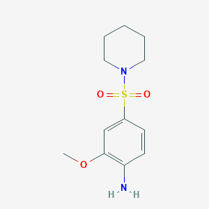 2-Methoxy-4-piperidin-1-ylsulfonylaniline