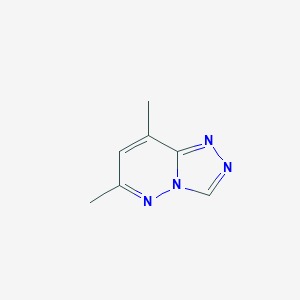 molecular formula C7H8N4 B470027 6,8-Dimethyl[1,2,4]triazolo[4,3-b]pyridazine CAS No. 18591-75-8