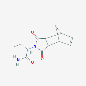 molecular formula C13H16N2O3 B4700277 2-(1,3-dioxo-1,3,3a,4,7,7a-hexahydro-2H-4,7-methanoisoindol-2-yl)butanamide 