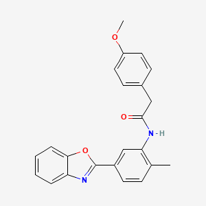molecular formula C23H20N2O3 B4700313 N-[5-(1,3-benzoxazol-2-yl)-2-methylphenyl]-2-(4-methoxyphenyl)acetamide 