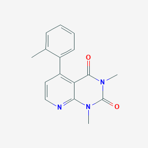 molecular formula C16H15N3O2 B4700416 1,3-dimethyl-5-(2-methylphenyl)pyrido[2,3-d]pyrimidine-2,4(1H,3H)-dione 