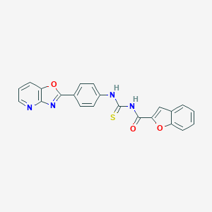N-[[4-([1,3]oxazolo[4,5-b]pyridin-2-yl)phenyl]carbamothioyl]-1-benzofuran-2-carboxamide