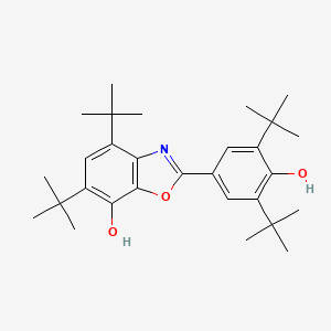 molecular formula C29H41NO3 B4700528 4,6-di-tert-butyl-2-(3,5-di-tert-butyl-4-hydroxyphenyl)-1,3-benzoxazol-7-ol 