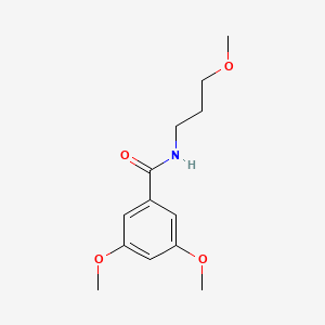 molecular formula C13H19NO4 B4700602 3,5-dimethoxy-N-(3-methoxypropyl)benzamide 