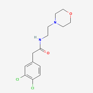 molecular formula C14H18Cl2N2O2 B4700659 2-(3,4-dichlorophenyl)-N-[2-(4-morpholinyl)ethyl]acetamide 