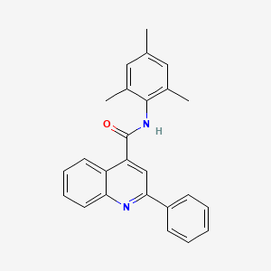 molecular formula C25H22N2O B4700716 N-mesityl-2-phenyl-4-quinolinecarboxamide 