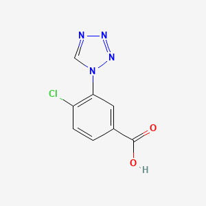 molecular formula C8H5ClN4O2 B4700722 4-chloro-3-(1H-tetrazol-1-yl)benzoic acid 