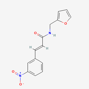 molecular formula C14H12N2O4 B4700790 N-(2-furylmethyl)-3-(3-nitrophenyl)acrylamide 