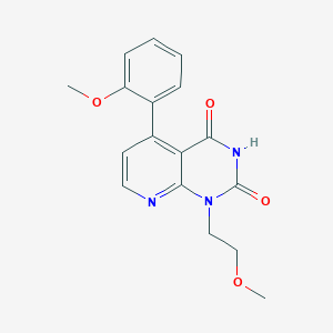 molecular formula C17H17N3O4 B4700816 1-(2-methoxyethyl)-5-(2-methoxyphenyl)pyrido[2,3-d]pyrimidine-2,4(1H,3H)-dione 