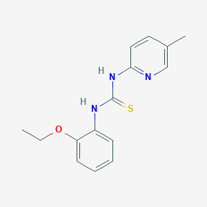 molecular formula C15H17N3OS B4700836 N-(2-ethoxyphenyl)-N'-(5-methyl-2-pyridinyl)thiourea 