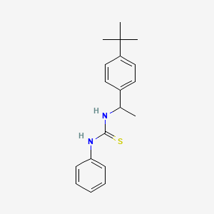 molecular formula C19H24N2S B4700837 N-[1-(4-tert-butylphenyl)ethyl]-N'-phenylthiourea 