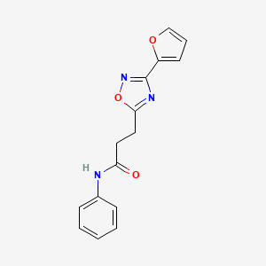 3-[3-(2-furyl)-1,2,4-oxadiazol-5-yl]-N-phenylpropanamide