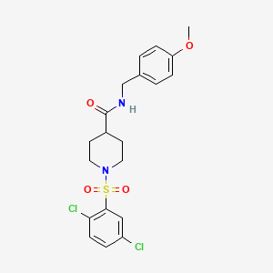 1-[(2,5-dichlorophenyl)sulfonyl]-N-(4-methoxybenzyl)-4-piperidinecarboxamide