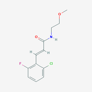 molecular formula C12H13ClFNO2 B4700914 3-(2-chloro-6-fluorophenyl)-N-(2-methoxyethyl)acrylamide 