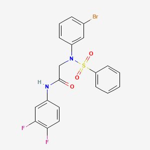 N~2~-(3-bromophenyl)-N~1~-(3,4-difluorophenyl)-N~2~-(phenylsulfonyl)glycinamide