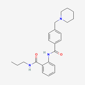 2-{[4-(1-piperidinylmethyl)benzoyl]amino}-N-propylbenzamide