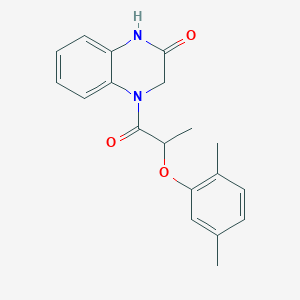 4-[2-(2,5-dimethylphenoxy)propanoyl]-3,4-dihydro-2(1H)-quinoxalinone