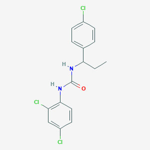 N-[1-(4-chlorophenyl)propyl]-N'-(2,4-dichlorophenyl)urea