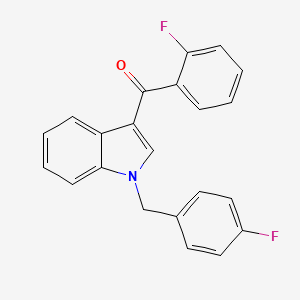 molecular formula C22H15F2NO B4701074 [1-(4-fluorobenzyl)-1H-indol-3-yl](2-fluorophenyl)methanone 