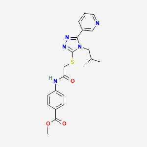 methyl 4-[({[4-isobutyl-5-(3-pyridinyl)-4H-1,2,4-triazol-3-yl]thio}acetyl)amino]benzoate