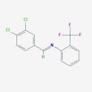 molecular formula C14H8Cl2F3N B4701105 (3,4-dichlorobenzylidene)[2-(trifluoromethyl)phenyl]amine 