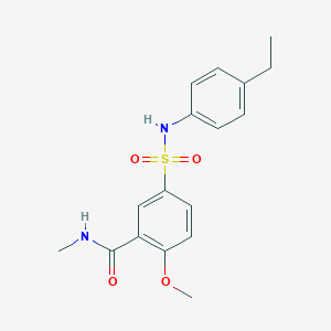 5-{[(4-ethylphenyl)amino]sulfonyl}-2-methoxy-N-methylbenzamide