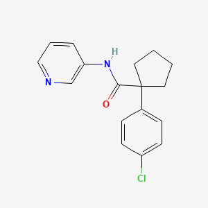 1-(4-chlorophenyl)-N-3-pyridinylcyclopentanecarboxamide