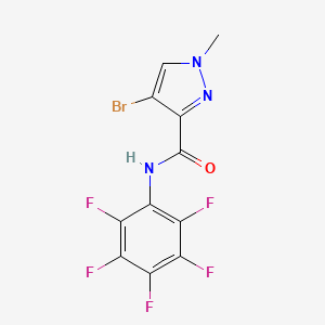 4-bromo-1-methyl-N-(pentafluorophenyl)-1H-pyrazole-3-carboxamide