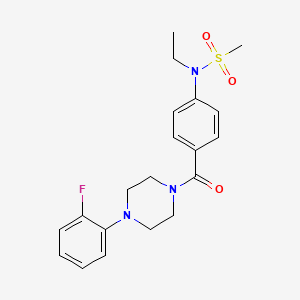 N-ethyl-N-(4-{[4-(2-fluorophenyl)-1-piperazinyl]carbonyl}phenyl)methanesulfonamide