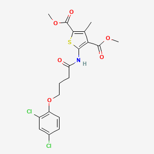 dimethyl 5-{[4-(2,4-dichlorophenoxy)butanoyl]amino}-3-methyl-2,4-thiophenedicarboxylate