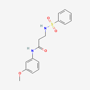 N~1~-(3-methoxyphenyl)-N~3~-(phenylsulfonyl)-beta-alaninamide