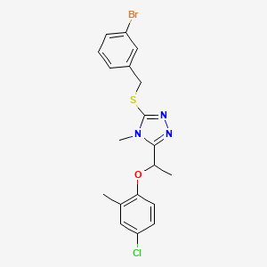 3-[(3-bromobenzyl)thio]-5-[1-(4-chloro-2-methylphenoxy)ethyl]-4-methyl-4H-1,2,4-triazole