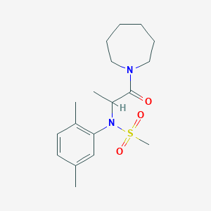 N-[2-(1-azepanyl)-1-methyl-2-oxoethyl]-N-(2,5-dimethylphenyl)methanesulfonamide