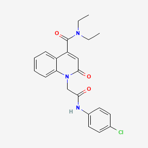 1-{2-[(4-chlorophenyl)amino]-2-oxoethyl}-N,N-diethyl-2-oxo-1,2-dihydro-4-quinolinecarboxamide