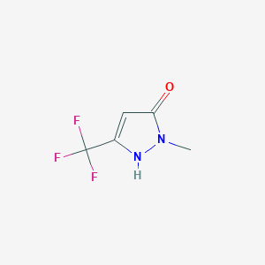 molecular formula C5H5F3N2O B047012 1-甲基-3-(三氟甲基)-1H-吡唑-5-醇 CAS No. 122431-37-2